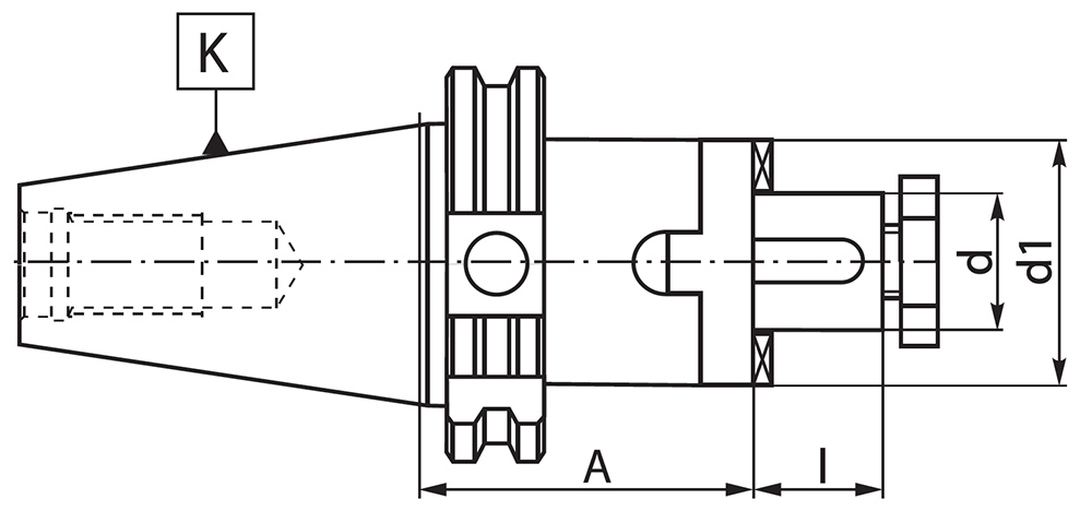 Trzpień 7301 DIN-69871-A