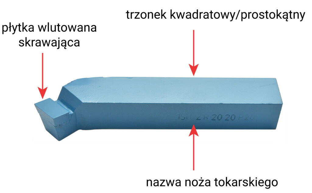 budowa noża tokarskiego NNZc - bociana
